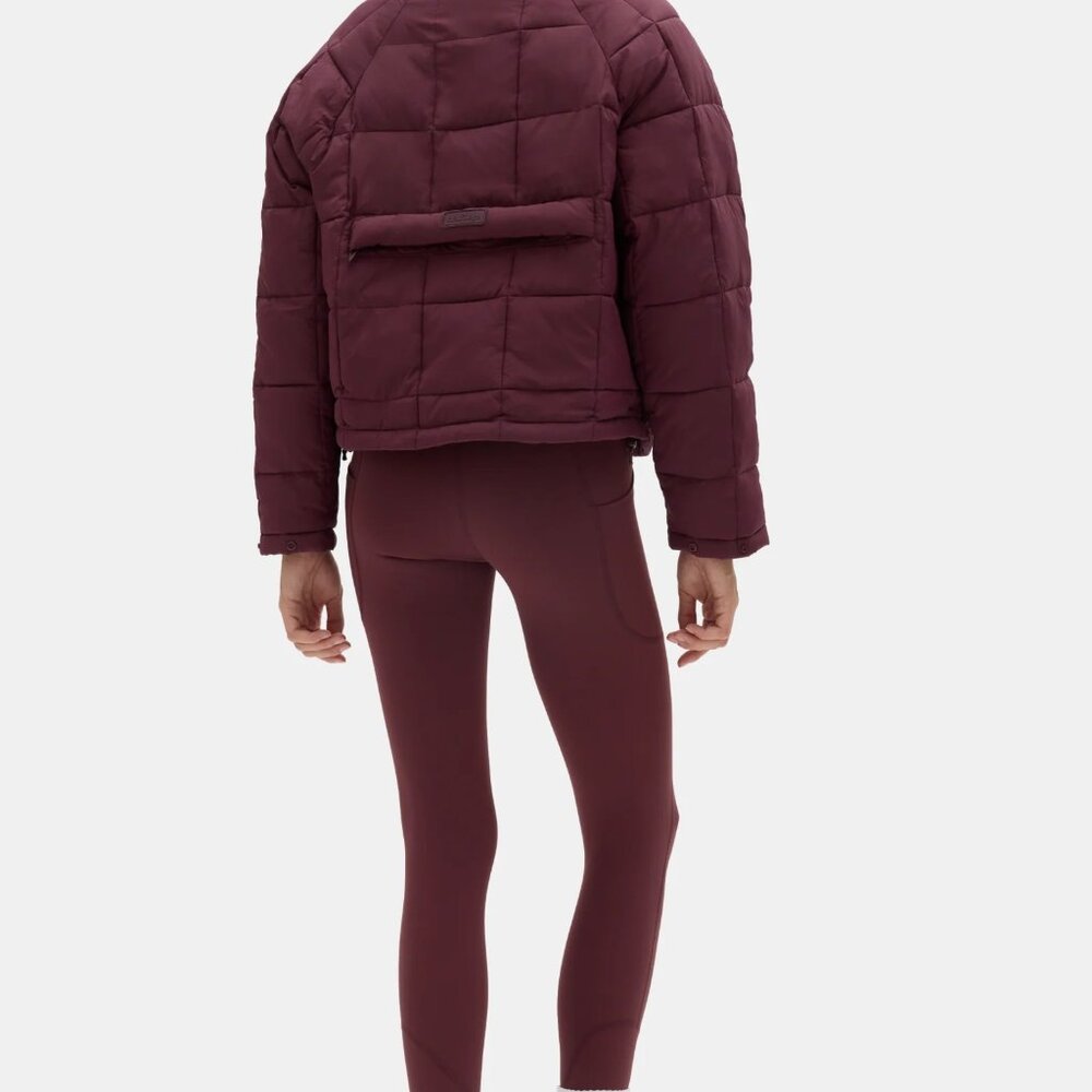 Halfdays Nellie Packable Puffer Lilac Purple Lightweight Oversize Crop Jacket XL - Picture 16 of 16